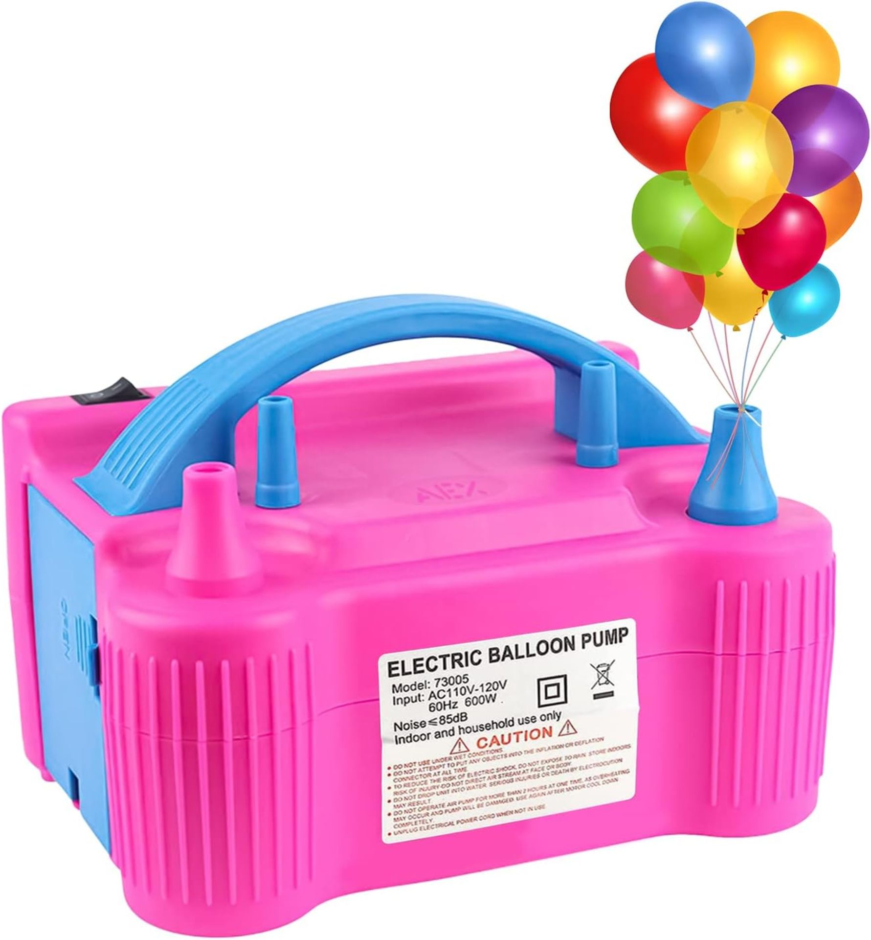Aex Electric Balloon Pump Portable Air Pump With Dual Nozzle Balloon Inflator (Ac220-240v 600w)