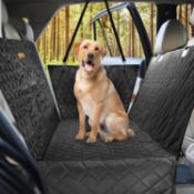 RRP £25.99 AMZPET 3-in-1 Dog Car Seat Cover | Tough & Stain Proof Dog Hammock for Car Back Seat |