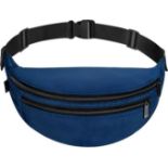 RRP £24 Set of 3 x Ryaco Bum Bag Waist Pack Water Resistant Fanny Pack 3 Pockets Workout Pouch