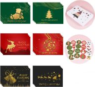 RRP £100 Set of 10 x 24 Pack Christmas Cards Eco Friendly Greeting Card Blank Xmas Cards with
