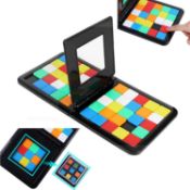RRP £36 Set of 3 x Magic Block Game-Board Games for 2 Players-Genius Square Game-Sequence Puzzle-