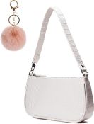 White CAMILIFE Women Shoulder Bag, Shoulder Bag Clutch Purse for Women, RRP £16.99