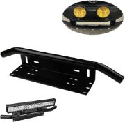 RRP £44 Set of 2 x Universal License Plate Mounting Bracket Front Bull Bar Bumper