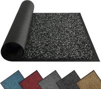 RRP £62.99 Mibao Dirt Trapper Door Mat for Indoor&outdoor, 120x180cm, Black, Washable Barrier Door