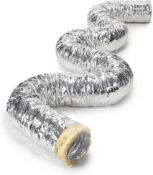 RRP £31.99 STERR Air Conditioner Exhaust Hose 100 mm x 5 m - Ventilation Hose for Exhaust Fan -