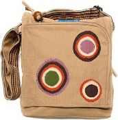 RRP £34.99 Fabric bag with embroidery. Cotton shoulder bag For Women Indian style colorful Rabat