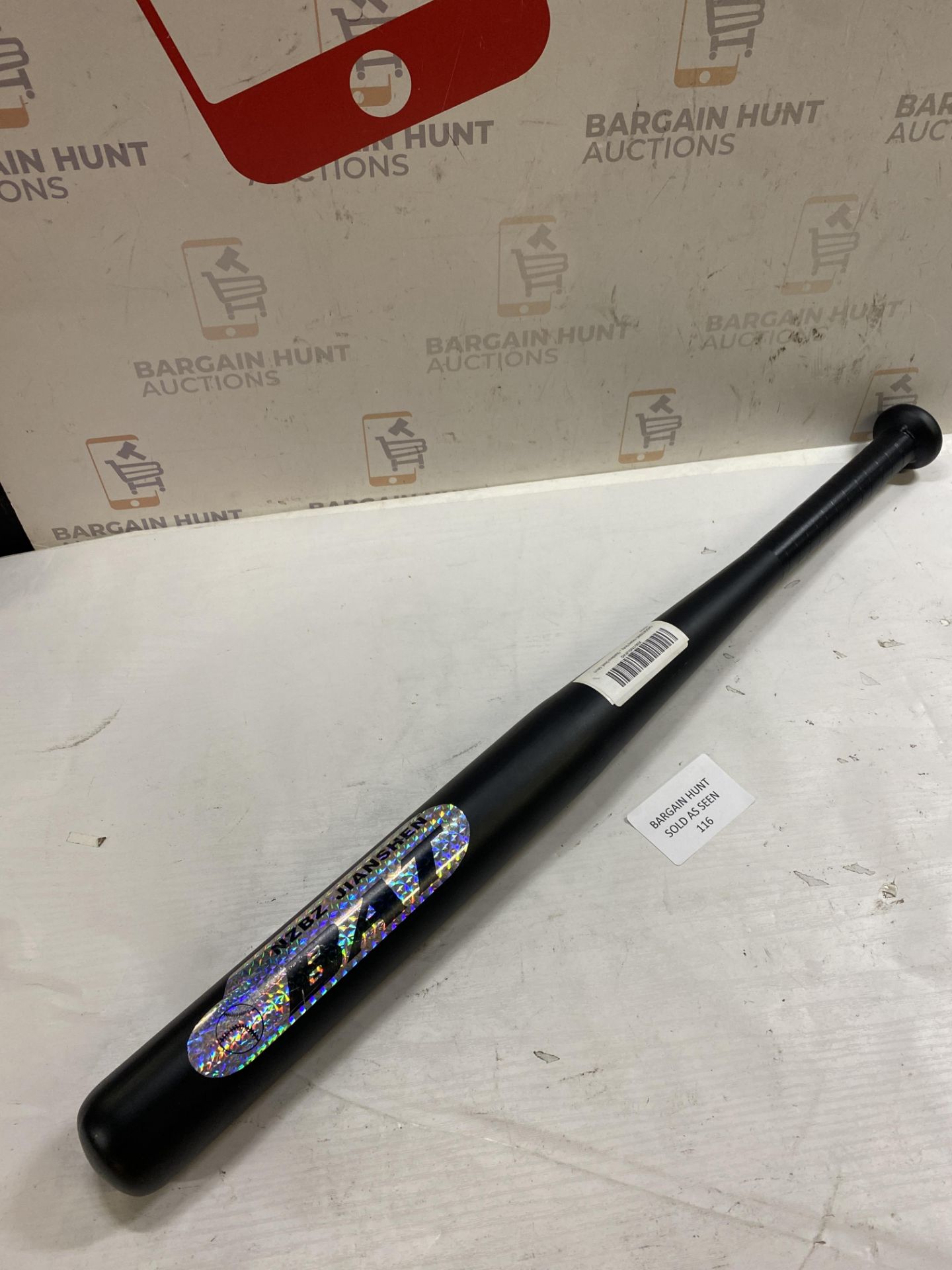 Heavy Duty Metal Baseball Rounder Softball Bat Black Pole Stick Stainless Steel - Image 2 of 2