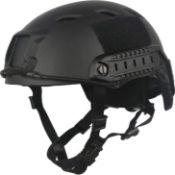 RRP £56.99 LOOGU Fast BJ Base Jump Military Helmet with 12-in-1 Headwear