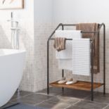 HOOBRO Free Standing Towel Rail, Towel Rack Stand, Towel Holder, Free Standing Towel Rack, Blanket