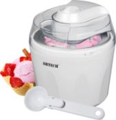 ARTECH Ice Cream Maker Machine for Home -Double Insulation 1.5L Freezing Bowl | Frozen Yoghurt &