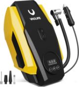 VacLife Car Tyre Inflator Air Compressor - Car Tyre Pump - 12V DC Compact Portable Air Compressor