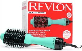 RRP £34.99 Revlon One-Step Hair Dryer and Volumizer - Teal Edition