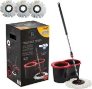 Smart Mop and Bucket Cleaning Set – Black edition – Anti-splashing Strong And Sturdy Material – Easy