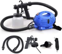 RRP £26.99 HomeVibe Electric Paint Sprayer | Spray Gun Indoor & Outdoor Wall Garden Fence 650W 800ml