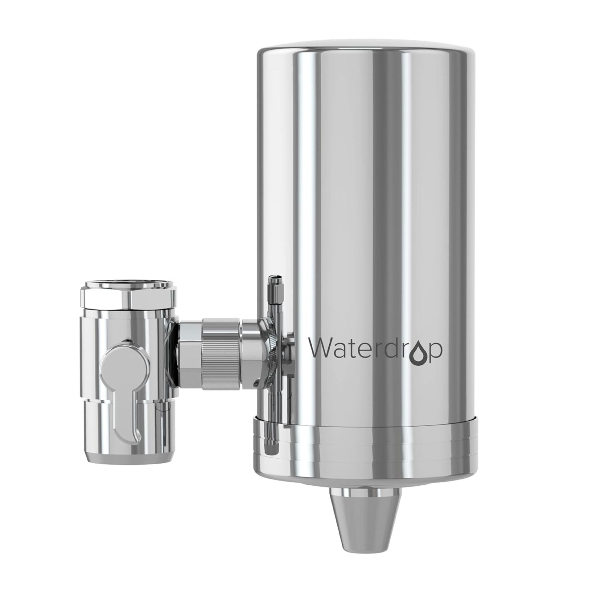 RRP £44.99 Waterdrop WD-FC-06 Stainless-Steel Faucet Water Filter, Carbon Block Water Filtration