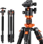 RRP £89 K&F Concept 79"/200cm Camera Tripod for DSLR, Compact Tripod with 360 Degree Ball Head and