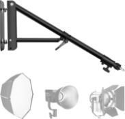 RRP £63.99 EMART Wall Mounting Triangle Boom Arm for Photography Ring Light Strobe Lighting