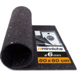 RRP £60 Set of 4 x Hinrichs Anti Vibration Mat for Washing Machines - 60x60x0,6cm - Washing