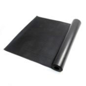 RRP £45.99 uyoyous Rubber Floor Roll 3 x 1 m Garage Floor Mat 3mm Thick Rib Corrugated Rubber