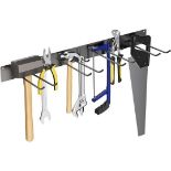 RRP £25.99 MoYouno Garage Wall Racks, Heavy Duty Stainless Steel Tool Hanger,Wall Mounted Storage