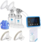 RRP £45.99 Bellababy Double Electric Breast Feeding Pumps with 21mm,24mm,27mm Flanges,Touch Screen,