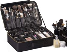 RRP £42.99 20-ROWNYEON Portable Makeup Bag EVA Professional Makeup Artist Bag Makeup Train Case