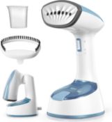 RRP £27.99 Yabano Clothes Steamer Handheld, Folding Steam Iron Design Garment Wrinkles Remover,