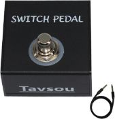 RRP £30 Set of 2 x Tavsou Tap Switch Pedal for Guitar Effect Pedal Footswitch With TS Cable (Unlatch