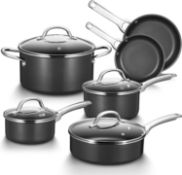 RRP £89.99 Induction Hob Pan Set, Fadware Pots and Pans Set Nonstick 10 Piece, Non Stick Cookware