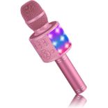 RRP £80 Set of 4 x BONAOK Bluetooth Wireless Microphone, Lyrics (Voice) Elimination Karaoke Mic, Mic