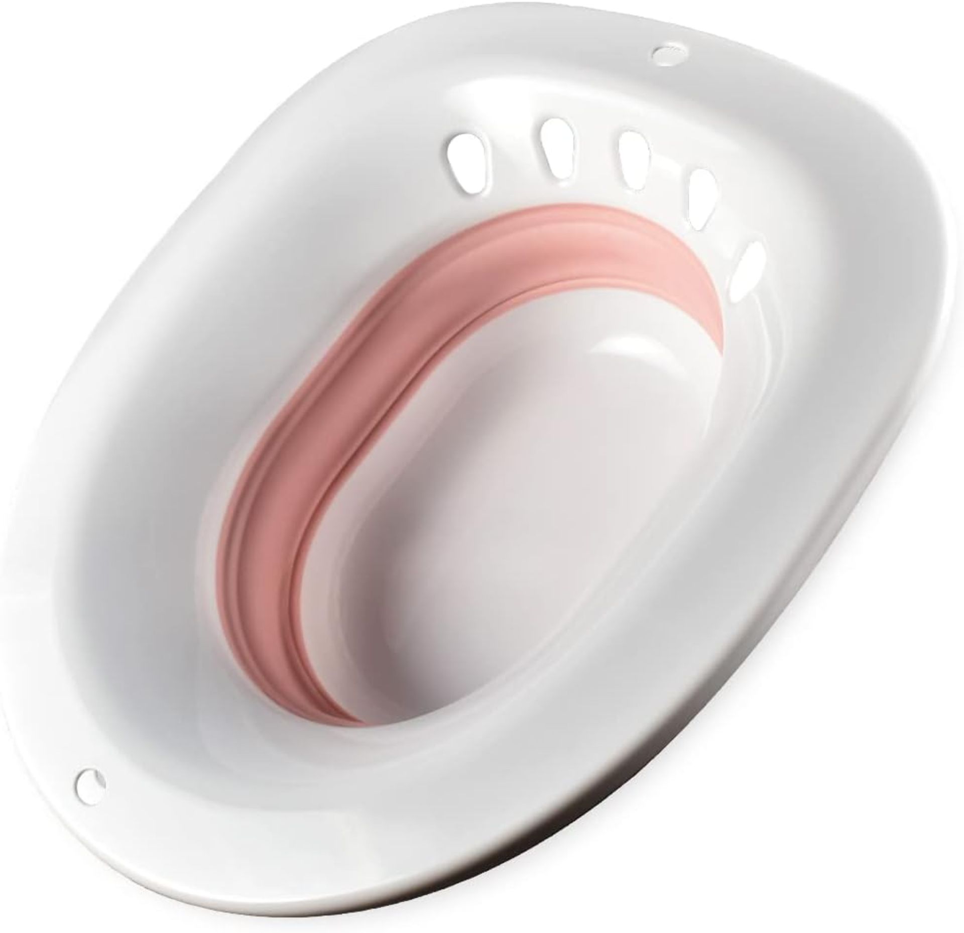 RRP £38 Set of 2 x T2 Foldable Sitz Bath for Toilet Seat – Portable Bidet for Toilet Postpartum,