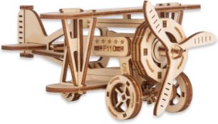 RRP £23.99 CANOPUS 3D Wooden Puzzle, Flank Aircraft DIY Model Kit, Jigsaw Puzzle Brain teasers,