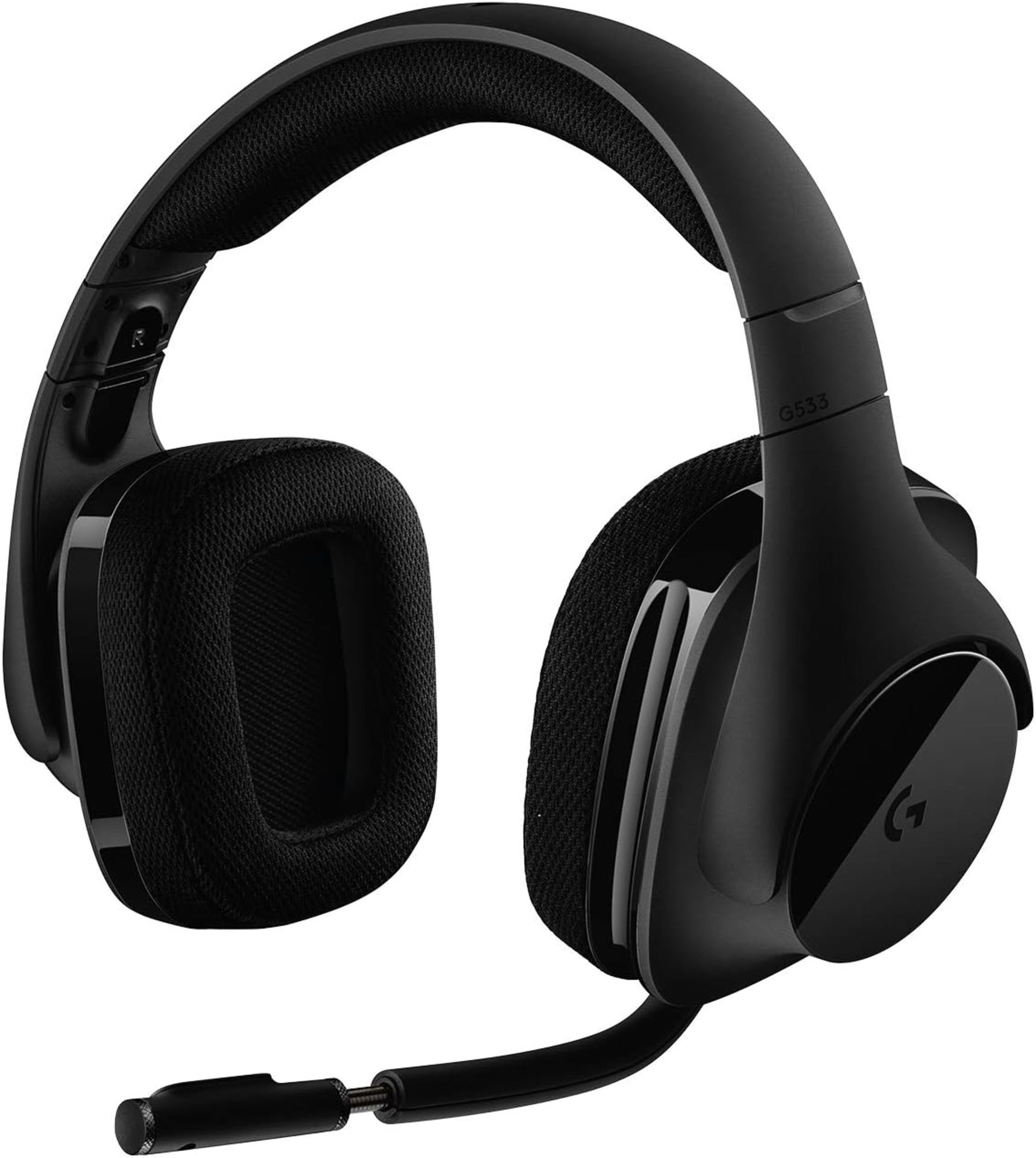 RRP £79.99 Logitech G533 Wireless Gaming Headset, 7.1 Surround Sound, DTS Headphone:X, 40 mm Pro-G