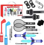 RRP £29.99 Switch Sports Accessories Kits,12 in 1 Sports Family Party Pack