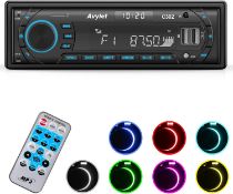 RRP £32.99 Avylet Bluetooth 5.0 Car Radio, Car Stereo Handsfree Calling Stereo & Clock, FM/AM