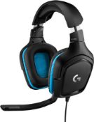 RRP £49.99 Logitech G432 Wired Gaming Headset, 7.1 Surround Sound, DTS Headphone