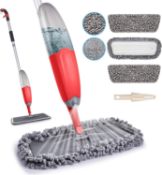 RRP £24.99 Microfibre Spray Floor Mop - HOMTOYOU Dry and Wet Hardwood Floor Cleaning Mop with