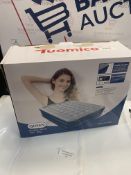 RRP £64.99 Tuomico Double Size Air Bed, Air Mattress Blow-up Bed with Built-in Electric pump