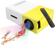 RRP £49.99 Mini Projector,Portable Projector for iPhone, LED Video Projector with HDMI USB TV and