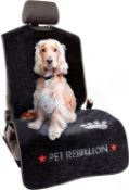 RRP £90 Set of 3 x Pet Rebellion Dog Car Seat Cover | Universal, Absorbent, Non-Slip, Scratch Proof,
