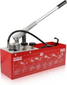 RRP £94.99 Dyna-Living Pressure Test Pump 12L 0-60Bar Pressure Tester Plumbing Water Pipe Line