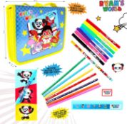 RRP £26 Set of 2 x Ryan's World Filled Pencil Case | Back to School Supplies | Ryans Toy Review
