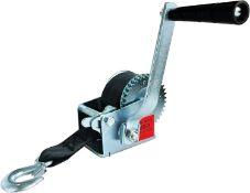 RRP £36.99 QMCAHCE 800IB Heavy Duty Hand Winch Boat Trailer Winch Strap, (with 20ft Polyester
