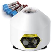 RRP £115 CGOLDENWALL Lab Centrifuge 6*20ml with Transparent Lid, 4000rpm Speed, 60min Timer, 1790xg