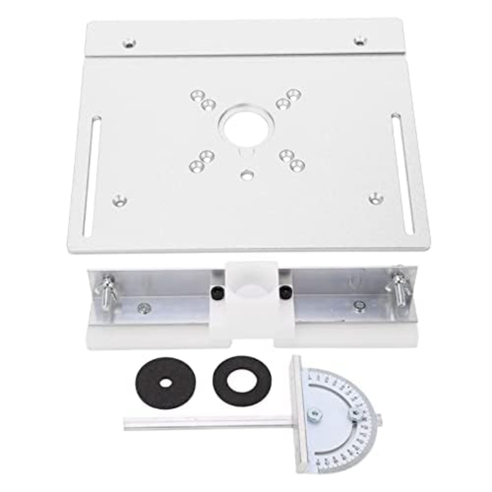 RRP £51.99 Metal Router Lift System Kit Aluminum Woodworking Insert Base Plate Inverter Board Repair - Image 2 of 3