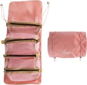 RRP £50 Set of 6 x KuTi Kai Hanging Roll-Up Makeup Bag,4-in-1 Foldable Toiletry Bag for Travel,
