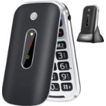 RRP £35.99 TOKVIA Flip Phone for Seniors with Large Buttons | GSM Mobile phone for the Elderly