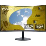 RRP £99 KOORUI 24 inch FHD Monitor - 1080P Curved Computer Monitor, 60Hz Gaming Monitor, 1800R LED