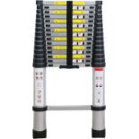 RRP £129 WolfWise 4.7M Telescoping Ladder, Aluminum Telescopic Extension Tall Multi Purpose Loft