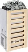 RRP £335 Changor Electric Sauna Heater, 3.6KW 220V Outer Control Mini Heater Stove with Rocks